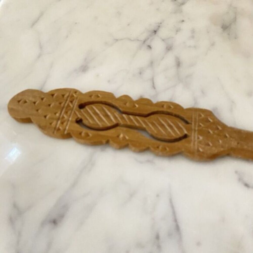 Vintage Intricate Hand Carved Letter Opener Desk Office Gift